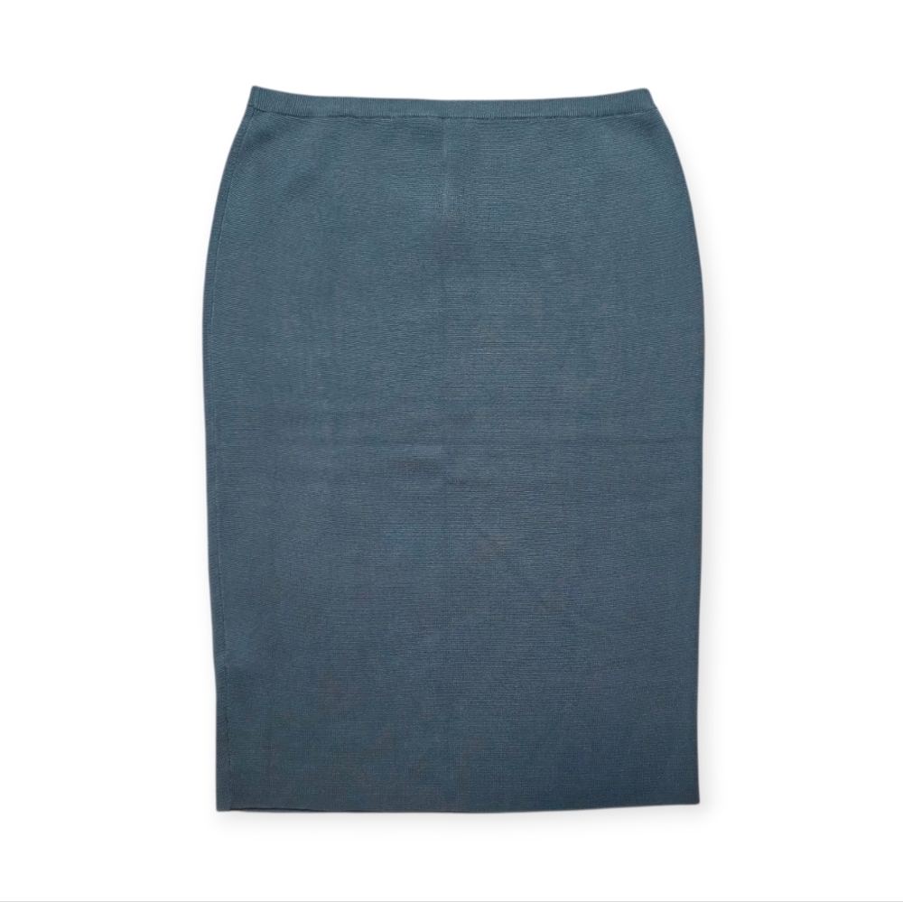 NWT Eileen Fisher Women's Silk Organic Cotton Midi Pencil Skirt Large - Picture 4 of 8